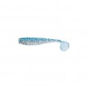 King Shad 10,0cm Skyblue/klar mit silber Glitter