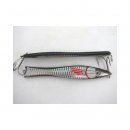 Spitzkopfpilker mit Reflexfolie schwarz - 150g