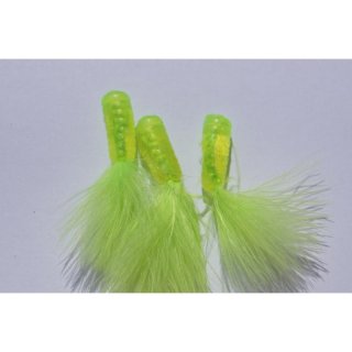 Barsch- und Forellentinsel - Top Barschkder - versch. Farben und Gren charteuse 4,0cm