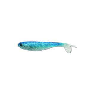 Black Cat Mullet Shad blau/Glitter 2 Stck