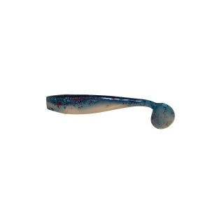 King Shad 10,0cm blau/wei mit Glitter