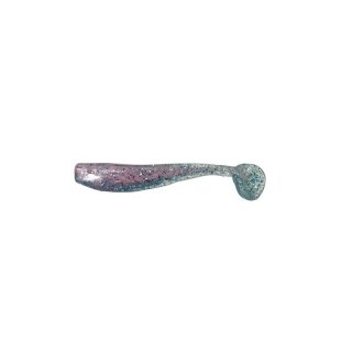 King Shad 10,0cm klar-azur/pink mit Glitter