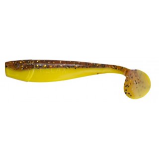 King Shad 10,0cm klar-bernstein/gelb mit Glitter