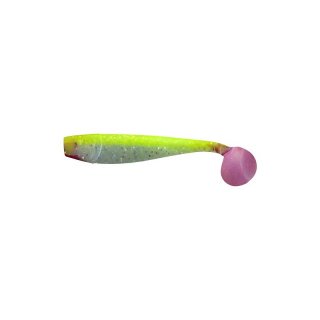 King Shad 10,0cm limette/perlmutt mit Glitter