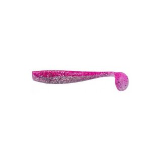 King Shad 12,5cm pink/klar mit Glitter