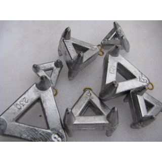 Krallenblei Brandungsnoppenblei Strmungsblei Brandungsblei vers. Gewichte