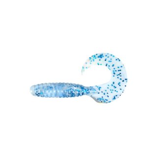 Relax Twister 13cm perlmutt/klar mit blauen Glitter