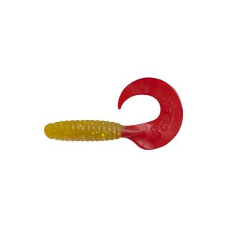 Relax Twister 9cm charteuse Glitter red Tail