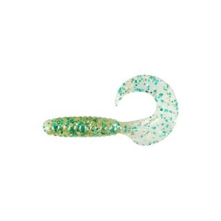 Relax Twister 9cm klar/gelb mit blauen Glitter