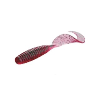 Twister - 3,0cm - grub - Shad - Top Barsch/Forelle - pink mit Glitter
