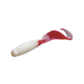 Twister - 3,0cm - grub - Shad - Top Barsch/Forelle -  weiperl red Tail