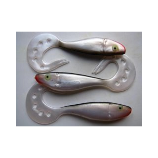 Twister Shad - perl/schwarz - Gufi - Gummifisch - verschieden Gren