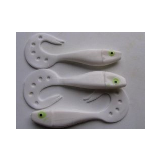 Twister Shad - wei - Gufi - Gummifisch - verschieden Gren